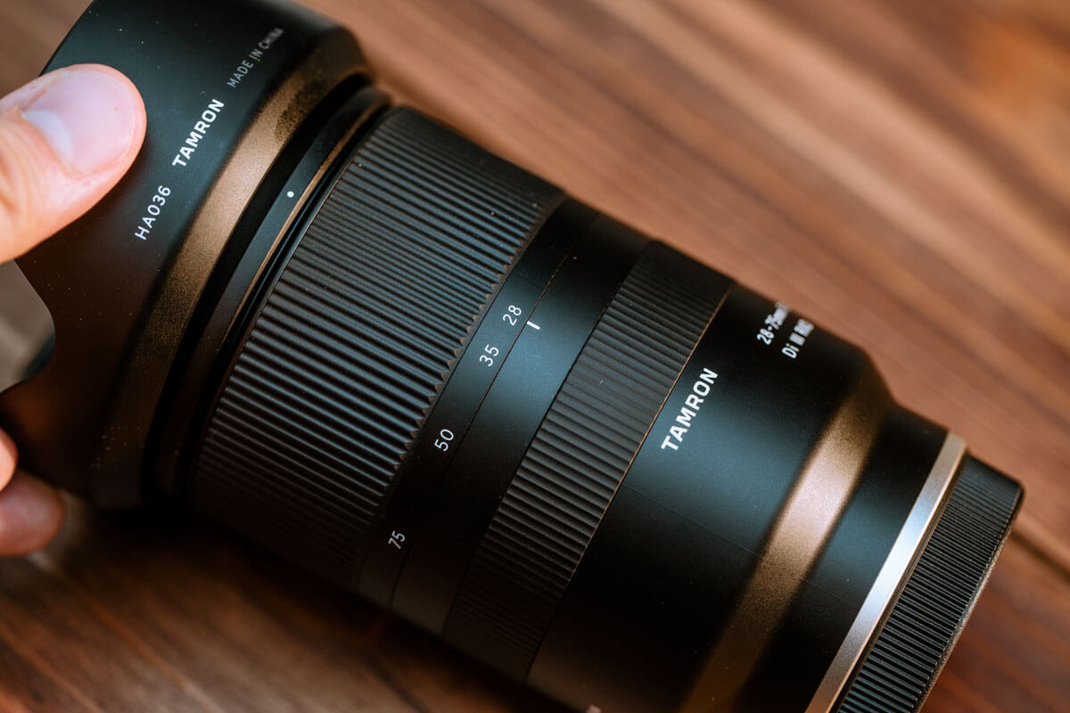 完成形ズームレンズ。TAMRONのソニーEマウント用「28-75mm F2.8 Di III ...